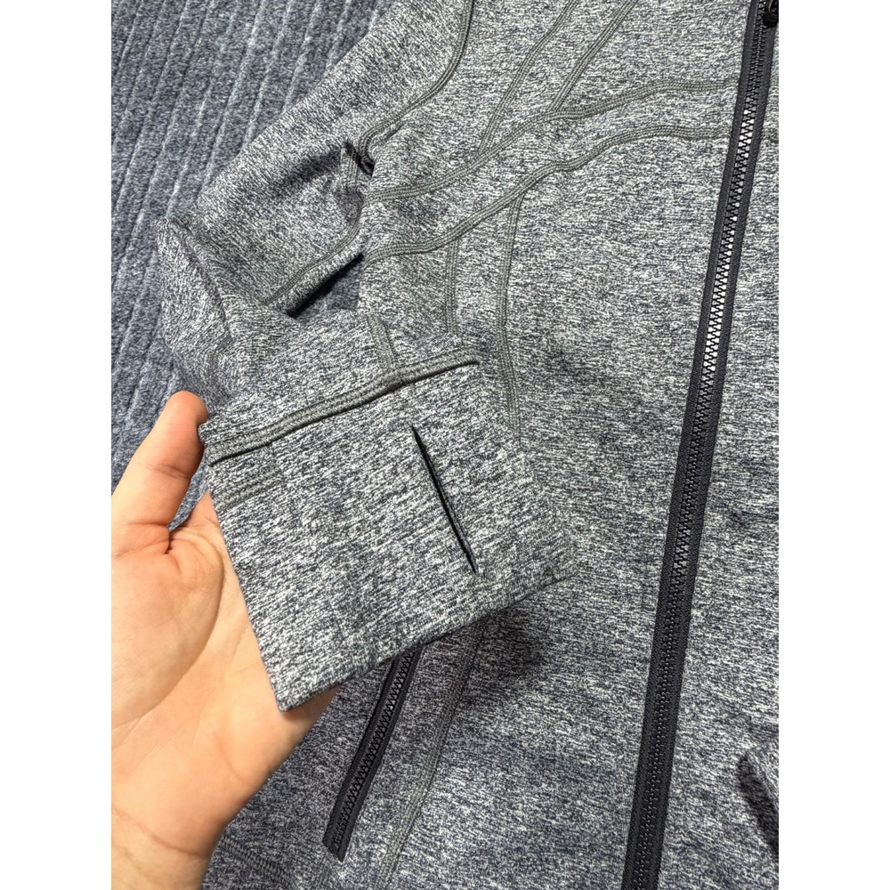 Lululemon Define Jacket 6 Heathered Black White Full Zip Luon Athleisure Sporty - Picture 3 of 7